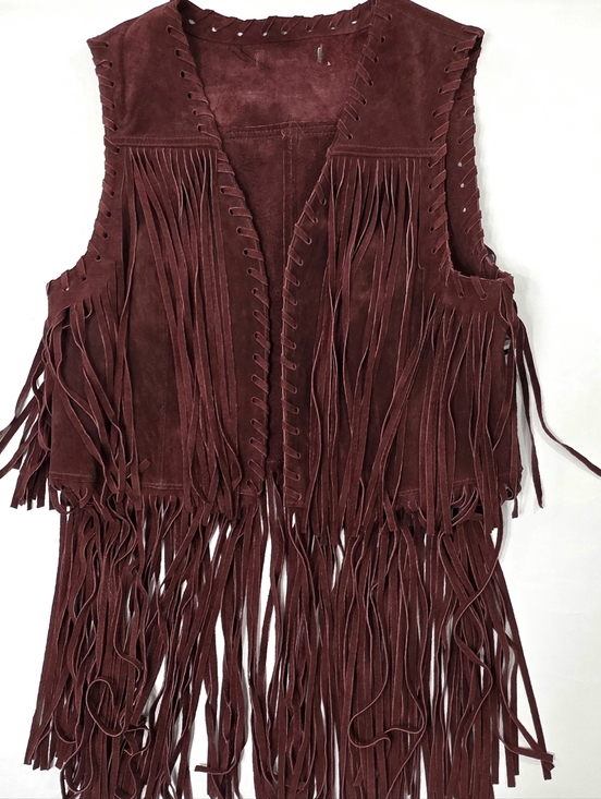 The Unbranded Brand Jackets & Blazers - Leather Fringe Vest
